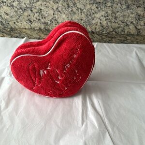 New without tag Victoria’s Secret cosmetic red velvet bag.